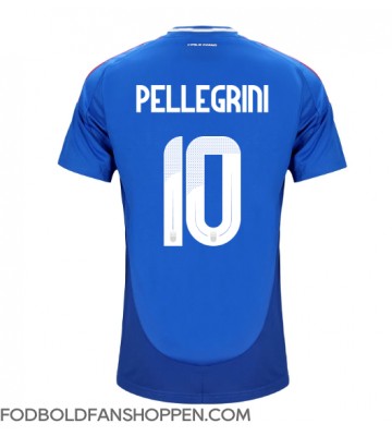 Italien Lorenzo Pellegrini #10 Hjemmebanetrøje EM 2024 Kortærmet